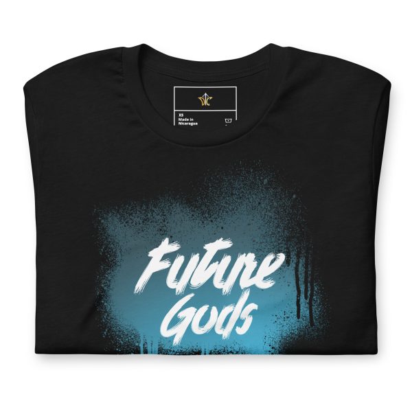 Future Gods Graffiti T-Shirt/Gradient Cyan - Image 5