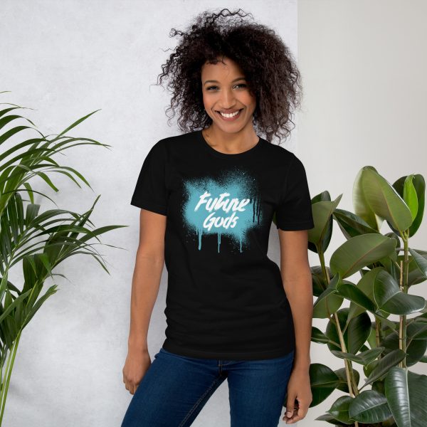 Future Gods Graffiti T-Shirt/Cyan - Image 3
