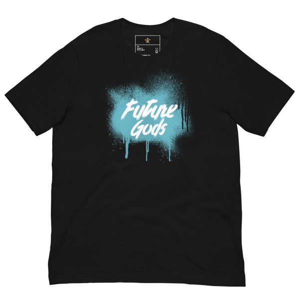 Future Gods Graffiti T-Shirt/Cyan - Image 6