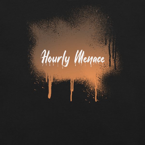 Hourly Menace Graffiti T-shirt/Gradient Orange - Image 6