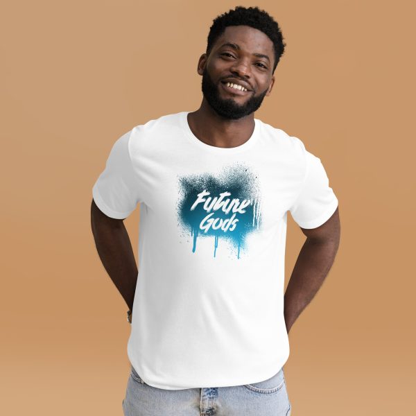 Future Gods Graffiti T-Shirt/Gradient Cyan - Image 2