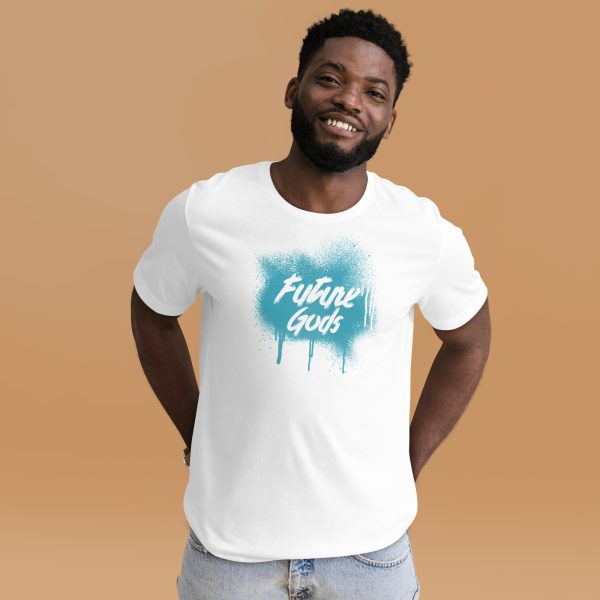 Future Gods Graffiti T-Shirt/Cyan - Image 2