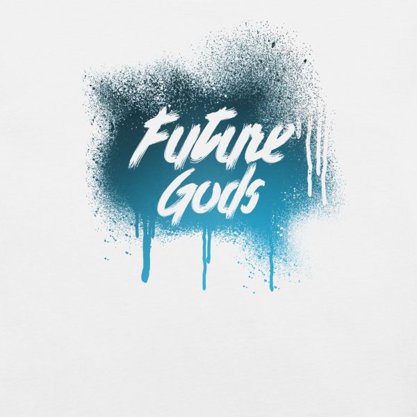 Future Gods Graffiti T-Shirt/Gradient Cyan