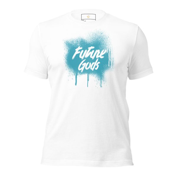 Future Gods Graffiti T-Shirt/Cyan - Image 4