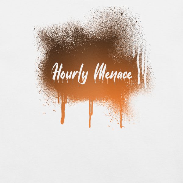 Hourly Menace Graffiti T-shirt/Gradient Orange