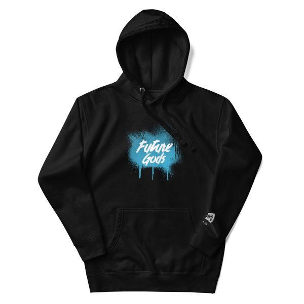 Future Gods Graffiti Hoodie/Light Blue - Image 7