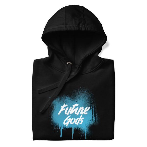 Future Gods Graffiti Hoodie/Light Blue - Image 8