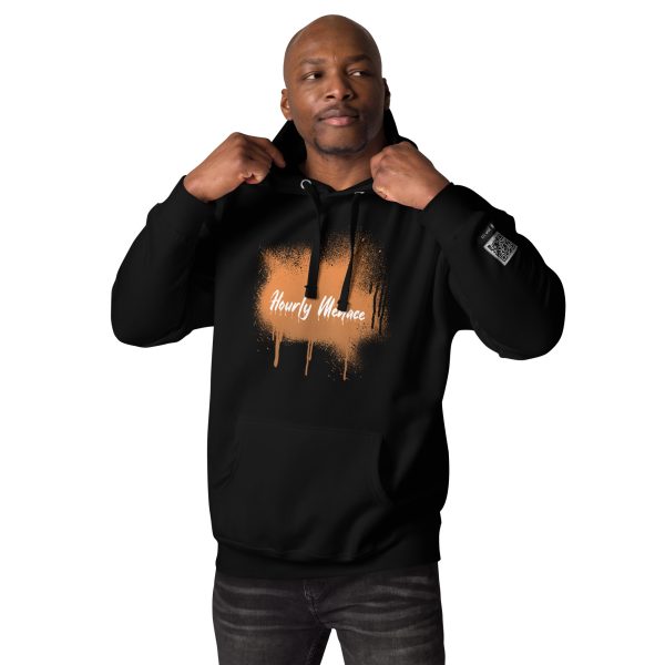 Hourly Menace Graffiti Hoodie/Orange - Image 4