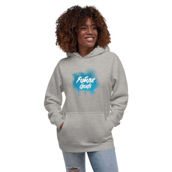 Future Gods Graffiti Hoodie/Light Blue - Image 4