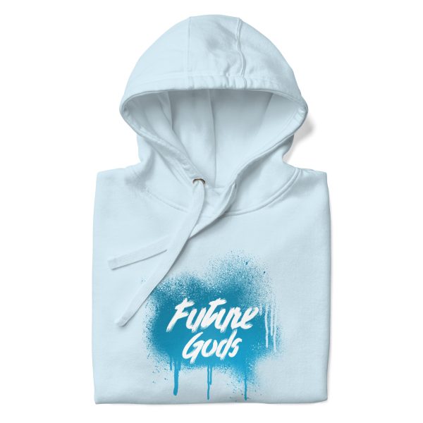 Future Gods Graffiti Hoodie/Light Blue