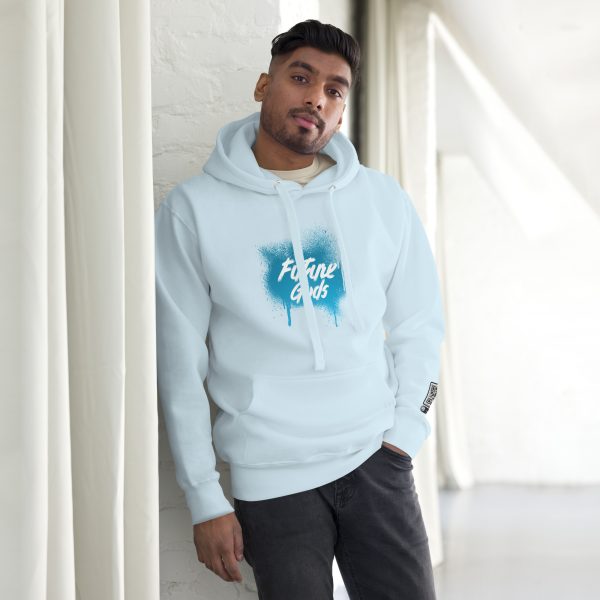 Future Gods Graffiti Hoodie/Light Blue - Image 2