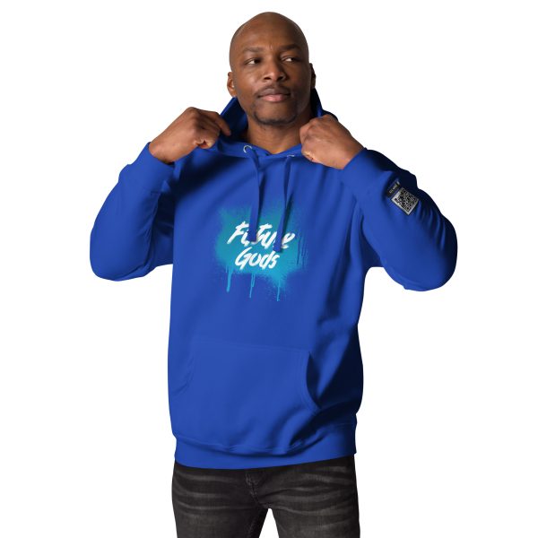 Future Gods Graffiti Hoodie/Light Blue - Image 5