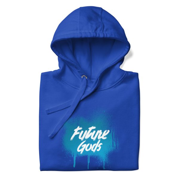 Future Gods Graffiti Hoodie/Light Blue - Image 10